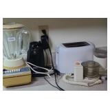 BLENDER, CAN OPENER, TOASTER, FOOD PROCESSOR