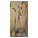 SAW, LONG HANDLED TOOLS, GAS CAN