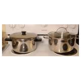 (2) LARGE PANS