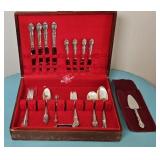 (30) PIECES OF STERLING SILVER SILVERWARE IN CASE