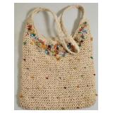 CAPPELLI WOVEN BEADED PURSE