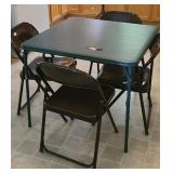 CARD TABLE & CHAIRS