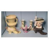 HEAD VASE, KNAPP SHOE, & MORE