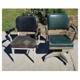(2) MID CENTURY OFFICE CHAIRS