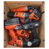 BLACK & DECKER CORDLESS TOOLS, UNTESTED