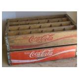 (2) WOOD COCA COLA CASES