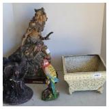 PLANTER, STATUES