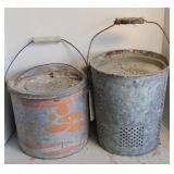 (2) MINNOW BUCKETS