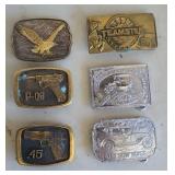 (6) BELT BUCKLES