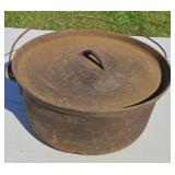 CAST IRON FOOTED CAMP POT