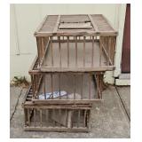 (3) CHICKEN CRATES