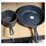 LODGE CAST IRON SKILLET & DIPPER