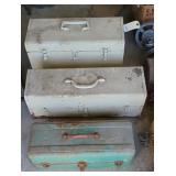 (3) VINTAGE TOOL BOXES