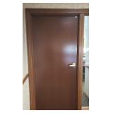 INTERIOR WOOD DOOR W/ SIDE WINDOW