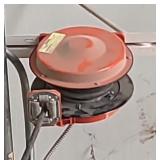 CORD REEL ON CEILING W/ OUTLET
