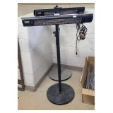 (2) ELECTRIC PATIO HEATERS ADJUSTABLE STANDS