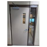 INTERIOR METAL DOOR W/ WINDOW