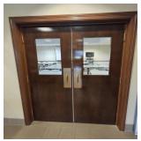 DOUBLE WOOD & GLASS INTERIOR DOORS