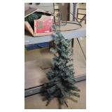 6 1/2 FOOT XMAS TREE, 4 FOOT TREE & STAND