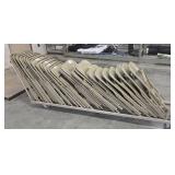 (27) FOLDING CHAIRS W/ RACK