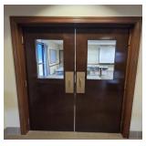 DOUBLE WOOD & GLASS INTERIOR DOORS