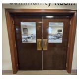 DOUBLE WOOD & GLASS INTERIOR DOORS