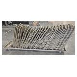 (27) FOLDING CHAIRS W/ RACK