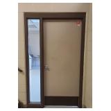 INTERIOR METAL DOOR W/ SIDE WINDOW