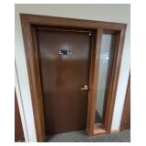 INTERIOR WOOD DOOR W/ WINDOW