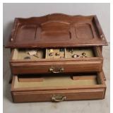 JEWELRY BOX W/ LAPEL PINS