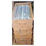(5) TOTES OF METAL RODS