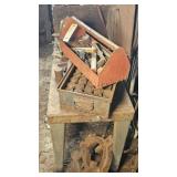 METAL WORK TABLE W/ CONTENTS & TOOLING