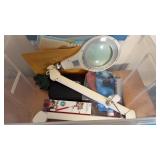 LIGHTED MAGNIFYING GLASS, SEWING SUPPLIES & MORE
