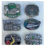 (6) VIETNAM & OTHER BELT BUCKLES
