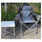 OVERSIZE CAMPING CHAIR & SIDE TABLE