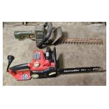 ELECTRIC CHAINSAW & HEDGE TRIMMER