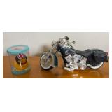 TOY MOTORCYCLE & MOTORCYCLES DUCK