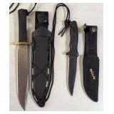 (2) KNIVES, BUCK & TRAILMASTER