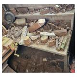 WORK TABLE W/ CONTENTS