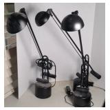 (3) HALOGEN DESK LAMPS