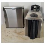 DEEP FRYER & SMALL TRASH CAN