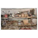 DOUBLE TIER WORKBENCH W/ CONTENTS
