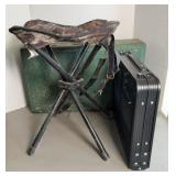 CAMPSTOVE, CAMP TABLE & STOOL