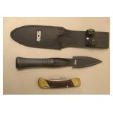 SOG DOUBLE EDGE & SCHRADE KNIVES