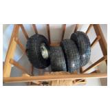 (4) 4.0- 3.50-4 TIRES & RIMS