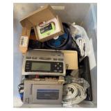 PHONE CHARGING CORDS. RECORDER, GPS