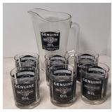 HARLEY DAVIDSON TUMBLER SET W/ PITCHER
