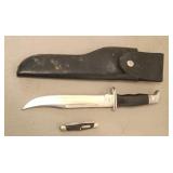 (2) BUCK KNIVES, SHEATH ROUGH