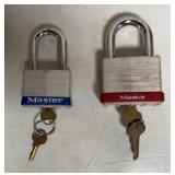EXTRA LARGE MASTER LOCKS W/ KEYS