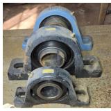(3) BLOCK BEARINGS, MOVE EASILY